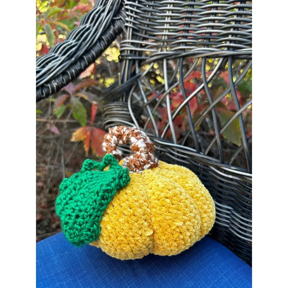 Set of 3 Handmade Pumpkin Plushie Throw Pillows, Cottagecore, Cozy Fall Accents